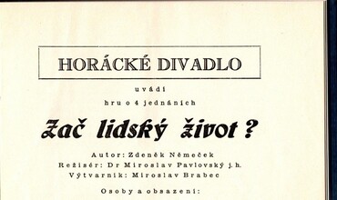 Zač lidský život